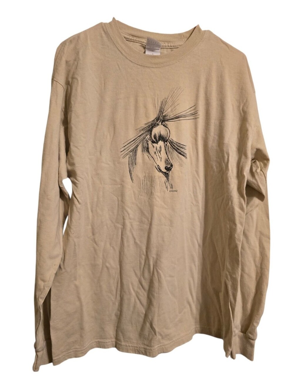 Vintage | Tan Poodle Graphic Tee